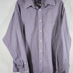 Roundtree and Yorke Trademark 80's Two Ply Fabric Men's Button Down Size XL